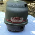 1955-1957 WIZARD 12HP. POWERMATIC T0P AND BOTTOM COWELS