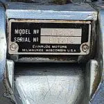 1967 Evinrude 3hp with foldable lower unit