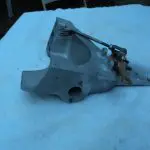 MERCURY MARK 40 BRACKET ASSEMBLY WITH MAGNETO CONTROL LEVER