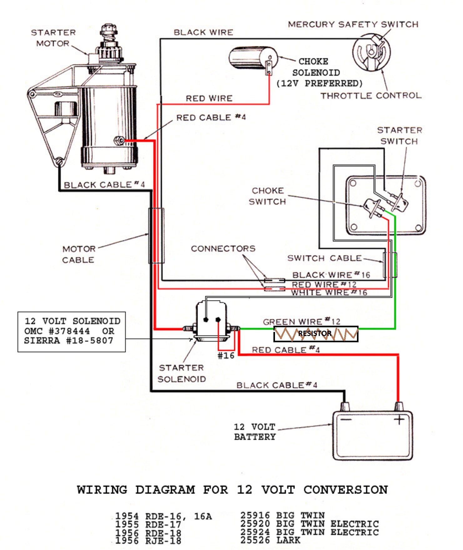 Need suggestions on SMALL 12 volt starter solenoid for 1955 RDE-17 25 Hp  Johnson | Antique Outboard Motor Club,Inc